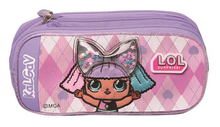 קלמר מתרחב לילך/ורוד בהיר LOL Bow