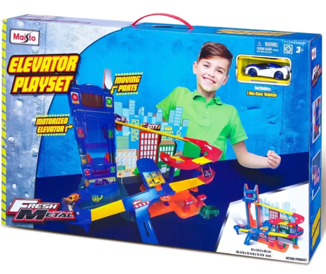 חניון אלבייטור עם מעלית כולל מכונית – Maisto