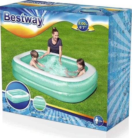 בריכה מלבנית מתנפחת 200X146X48 ס"מ 54005 - Bestway