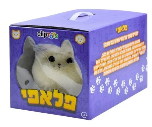 בובה אינטראקטיבית 'פלאפי' רכה ונעימה - חתול Clip TOYS