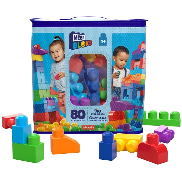 מגה בלוקס תיק 80 חלקים קלאסי מבית Fisher-Price