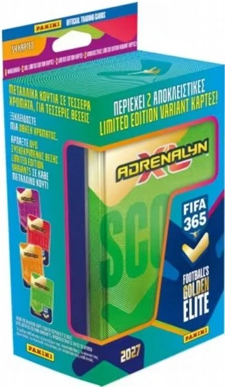 קופסת מתכת אספנים Panini FIFA 365 Adrenalyn XL 2027 Power Up Tin