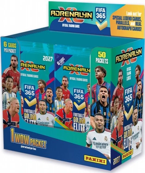קופסת הקלפים הרשמית FIFA 365 Adrenalyn XL 2027 מבית Panini