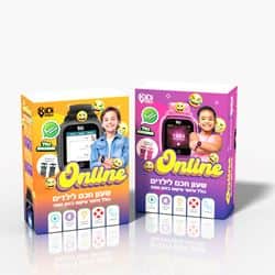 שעון טלפון חכם 4G -קידי ווטש - דגם אונליין קידי WHATSAPP - שחור