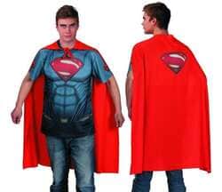 תחפושת לגברים - חולצת גלימה סופרמן