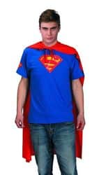 תחפושת לגברים - חולצת גלימה סופרמן - חלקה