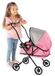 עגלת שכיבה מתקפלת לבובות