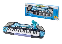 אורגן אלקטרוני 37 קלידים + מיקרופון - MUSIC KIDS כחול