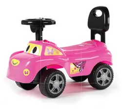 בימבה עם צופר ואפקטים קוליים בעברית לילדים - פרפר ורוד I am Toys