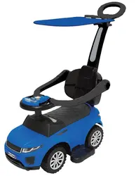 בימבה ג'יפ עם מוט דחיפה להורה 3 ב 1 עם קולות בעברית, צלילים וגגון