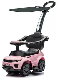 21%  בימבה ג'יפ עם מוט דחיפה להורה 3 ב 1 עם קולות בעברית, צלילים וגגון - ורוד I am Toys