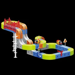 מסלול מרוצים מגנטי להרכבה 70 חלקים פליימגאר