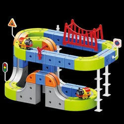 מסלול מרוצים מגנטי להרכבה 70 חלקים פליימגאר