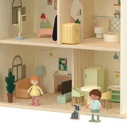 בית בובות כפרי מעץ - Foxmind Classic