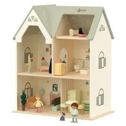 בית בובות כפרי מעץ - Foxmind Classic
