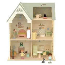 בית בובות כפרי מעץ - Foxmind Classic