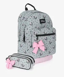 תיק+קלמר Disney Grey Minnie 93808