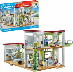 ערכת Playmobil City Life – בית חולים מודרני (71615) מציעה עולם שלם של הצלת חיים, טיפול וחמלה, ומאפשרת לילדים להיכנס לנעליהם של רופאים, אחיות ומטופלים במבנה רפואי מתקדם ומאובזר.