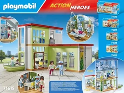 ערכת Playmobil City Life – בית חולים מודרני (71615) מציעה עולם שלם של הצלת חיים, טיפול וחמלה, ומאפשרת לילדים להיכנס לנעליהם של רופאים, אחיות ומטופלים במבנה רפואי מתקדם ומאובזר.