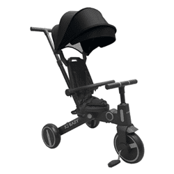 תלת אופן SMARTRIKE מתקפל הטוב בעולם 7ב1  - צבע שחור IQ BABY