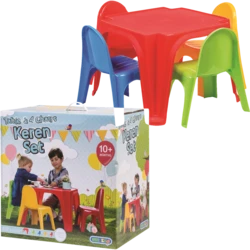 סט שולחן ו4 כסאות באריזת קרטון