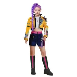 תחפושת קיי פופ-דמון-האנטר-רומי לילדות שושי-זוהר