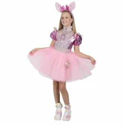 תחפושת סטיץ בשמלה ורודה דיסני לילדים שושי זוהר