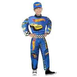 תחפושת נהג מירוצים הוטווילס כחול לבנים שושי זוהר
