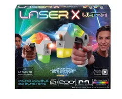 זוג רובי לייזר רבולושיין LASER X REVOLUTION אקדחי אולטרה ClipToy - LASER X