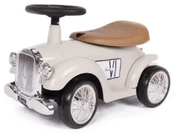 בימבה Class VI רטרו בעיצוב וינטג' עם גלגלי EVA שקטים, צופר ותא אחסון - אפור חם I am Toys