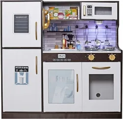 מטבח דניאל לבן/ שחור 80*23.7*80