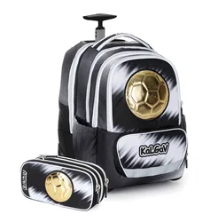 תיק iTrolley קל גב אורטופדי וטרולי משולב +קלמר תואם דגם ריאל מדריד 93692