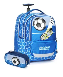 תיק iTrolley קל גב אורטופדי וטרולי משולב +קלמר תואם דגם משחק כדורגל 93275