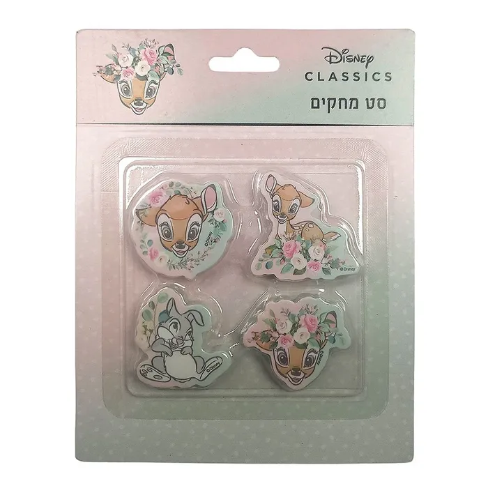 סט 4 מחקים צורניים דגם במבי 352612