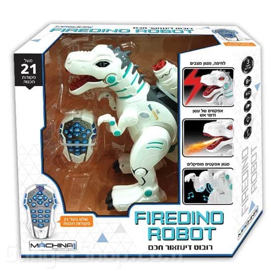 רובוט דינוזאור חכם FireDino Robot – חוויית רובוטיקה מרהיבה עם אפקט אש, עשן ושלט רחוק