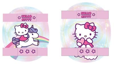 סט מגני ברכיים ומגני מרפקים מעוצבים בדמויות HELLO KITTY!