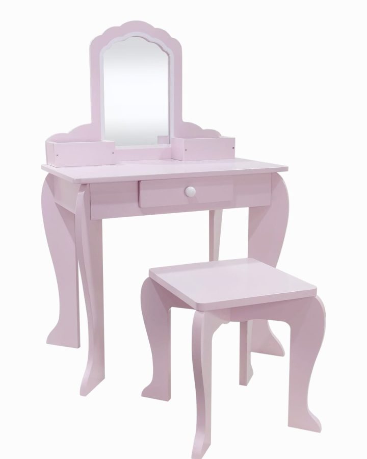 שידת איפור מעץ איכותי קלאסי  Giffin Toys Classic Wooden Dressing Table