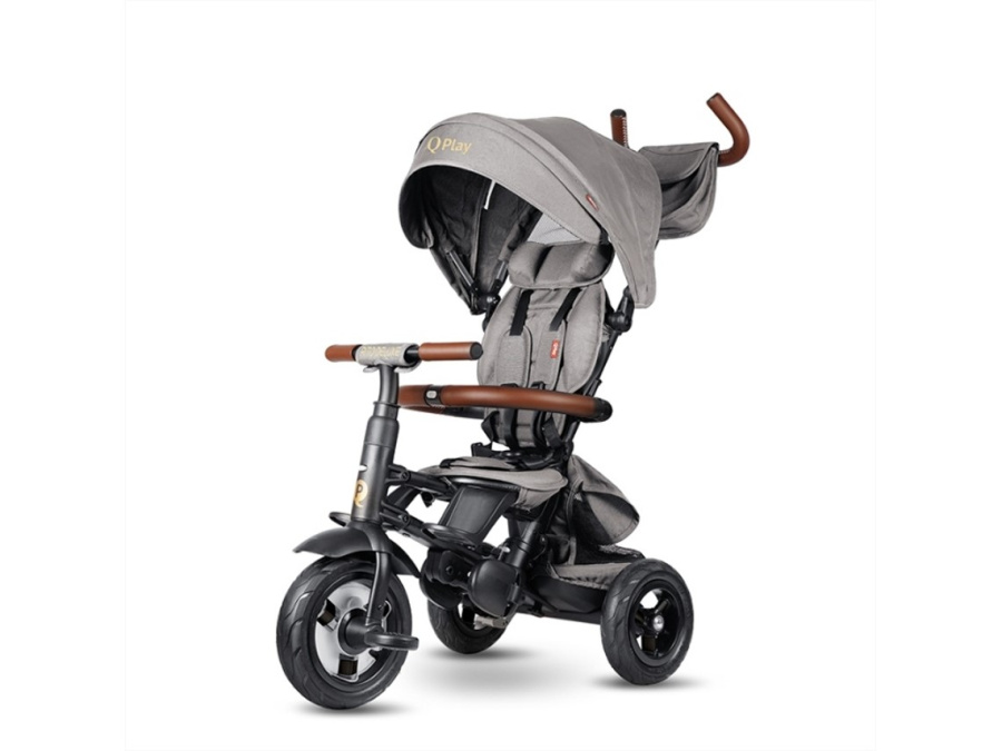 תלת אופן מתקפל RITO DELUXE ריטו דלוקס לפעוטות עם ידית הורים | יוקרתי אפור
